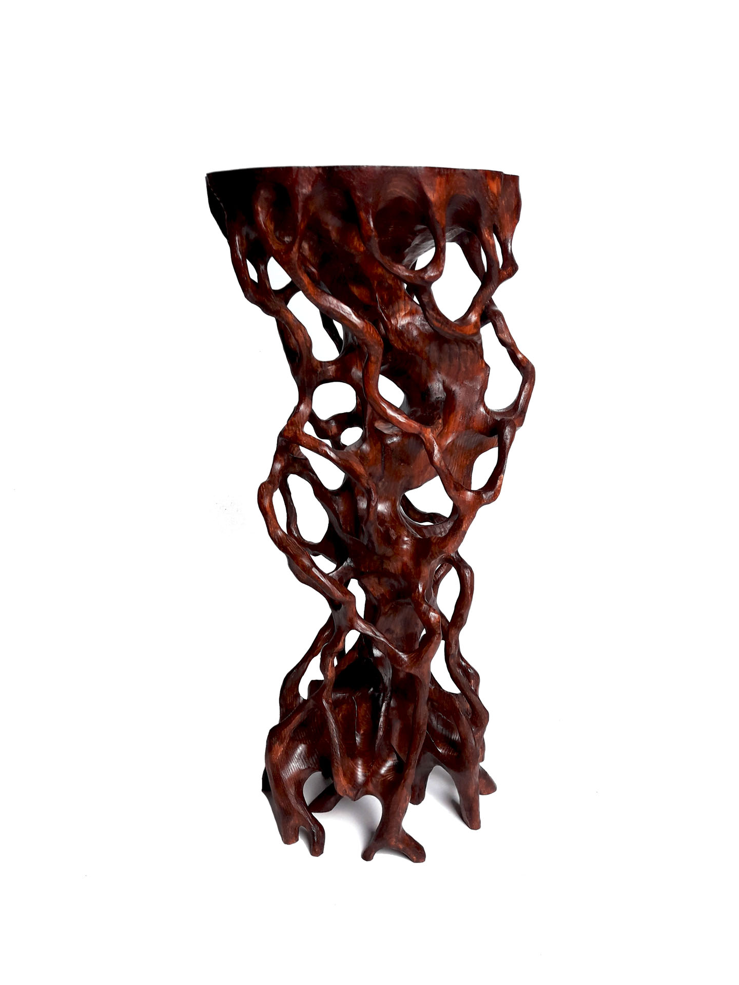Details about   Ebony Wood Carved Display Rack Tiger Head Style Art Bonsai Pot Base 